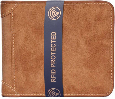

Accezory Men Tan Artificial Leather Wallet(4 Card Slots)