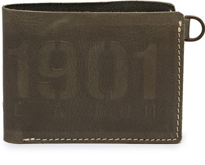 

Royal Enfield Men Green Genuine Leather Wallet(8 Card Slots), Olive