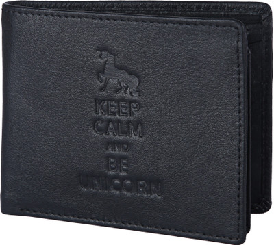 

Hide Hunt Men Black Genuine Leather Wallet(6 Card Slots)