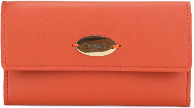 

St Holii Women Orange Artificial Leather Wallet(1 Card Slot)