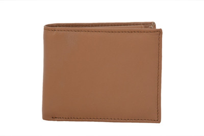 

Lamek Men Tan Genuine Leather Wallet(8 Card Slots)