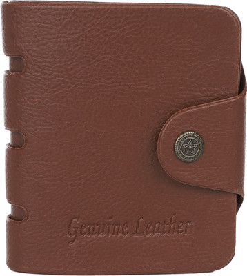 

Peacock Mundkar Boys Black Artificial Leather Wallet(6 Card Slots), Tan