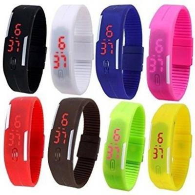 Crysta Fashion CF-63 LED Digital Wrist Band Watch Digital Watch - For Boys & Girls