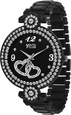 

Youth Club CH-LVEBLK New Crystel Studded Dial Watch - For Women