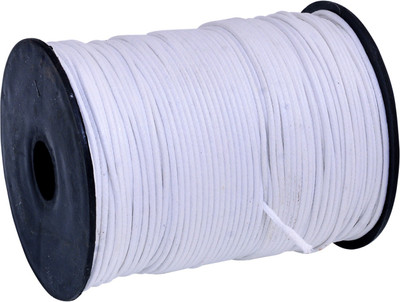 

Kalpadrum Jewellery Making 1 MM White Cotton Wax Cord 100 Mtr