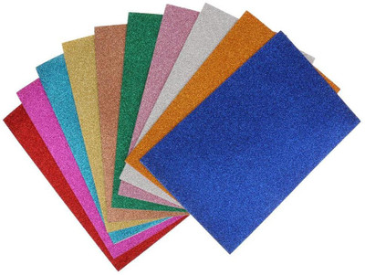 

Artfinesse Glitter Foam Sheet A4 Size For Wall Decor ,Scrap book, Art and Craft