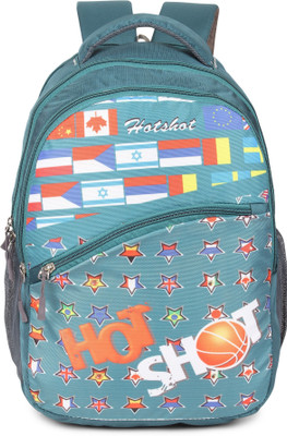 

Hot Shot Polyester School, Collage and Casual 30.0 L Standrad Size Backpack(Green)