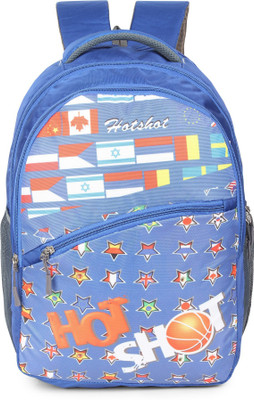 

Hot Shot Polyester School, Collage and Casual 30.0 L Standrad Size Backpack(Blue)
