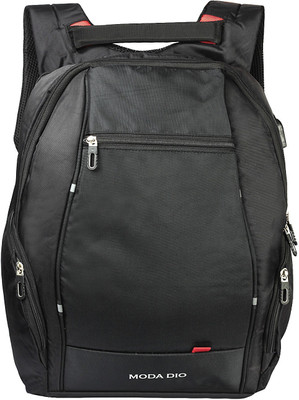 

Moda Dio BPK011 Large Laptop backpack Black Anti Theft Casual Trendy Unisex Bags with USB Charging point Backpack 30 L Laptop Backpack(Black)