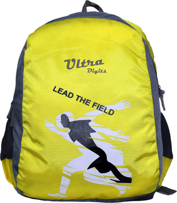 

ULTRA DIGITS Light Green Waterproof School Bag(Yellow, 20 L)