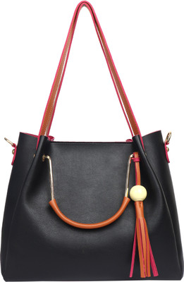 

Lychee Bags 106BLK Shoulder Bag(Black, 10 L)