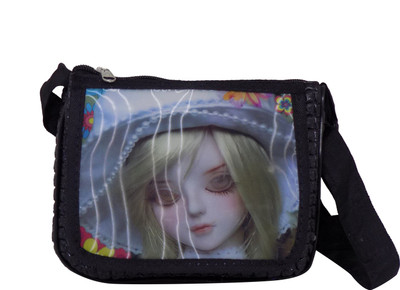 

RAAYA Girls Casual, Evening/Party Black Polyester, Synthetic Fabric Sling Bag