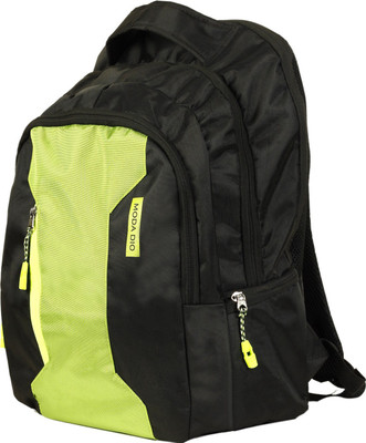 

Moda Dio BPK01 Large Laptop backpack Black Polyester Trendy Unisex Bags with Adjustable Strap Backpack(Black, 18 inch)
