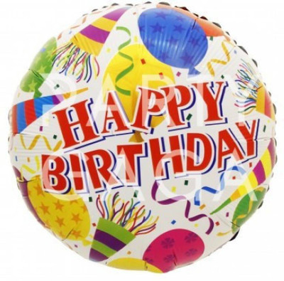 

Skywalk Printed Happy Balloon(Multicolor, Pack of 1)