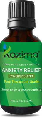 

KAZIMA ANXIETY RELIEF BLEND ESSENTIAL Oil (15ml) Pure Therapeutic Grade(15 ml)