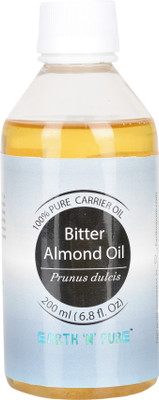 

Earth N Pure Bitter Almond Oil 100% Pure, Natural and Cold Pressed - 200 ml (6.8 fl. oz.)(200 ml)