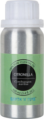 

Earth N Pure Citronella Oil 100% Pure And Natural Essential Oil - 100 ml (3.4 fl. oz.)(100 ml)