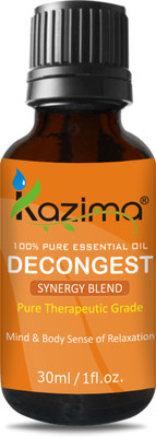 

KAZIMA DECONGEST BLEND ESSENTIAL Oil (30ml) Pure Therapeutic Grade For Mind & Body Sense of Relaxation(30 ml)