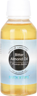 

Earth N Pure Bitter Almond Oil 100% Pure, Natural and Cold Pressed - 100 ml (3.4 fl. oz.)(100 ml)