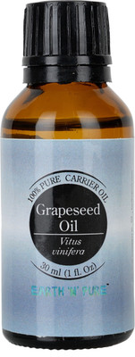 Earth N Pure Grapeseed Oil 100% Pure, Natural and Cold Pressed - 30 ml (1 fl. oz.)(30 ml)