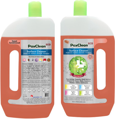 

PaxClean ECO (Sandalwood) 975 ml, Floor Cleaner for Home, Kitchen, Toilet, Disinfectant, Sanitizer, Germicide, Deodorizer Sandalwood(975 ml)