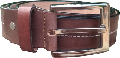 

JusTrack Men Casual, Party, Formal, Evening Tan Genuine Leather Belt