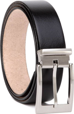 

popo Men Casual, Party, Formal, Evening Black Genuine Leather Belt