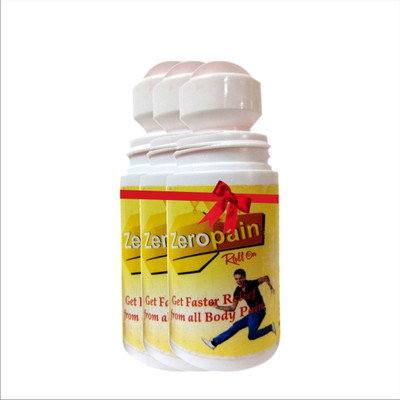 

Zeropain Roll On 50ml (Pack Of 3) 150ml Liquid(150 ml)