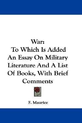 War(English, Paperback, Maurice F)