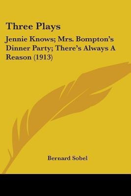 Three Plays(English, Paperback, Sobel Bernard)
