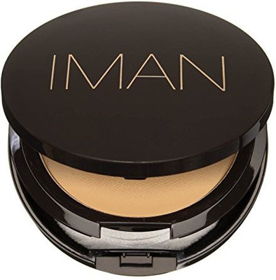 

Iman Cosmetics Luxury Pressed Powder, Light Skin, Sand Light Medium(Brown)
