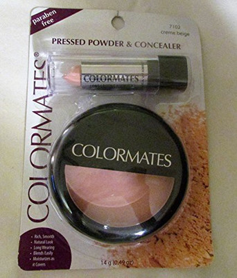 

Color Mates Pressed Powder Concealer 7102 Creme Beige(Brown)