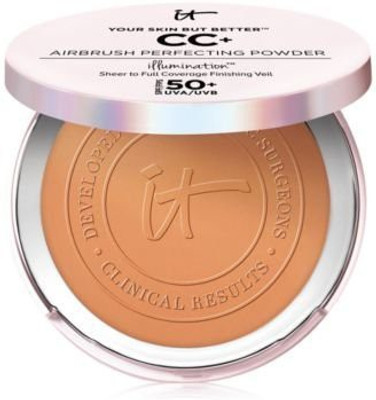 

It Cosmetics Your Skin But Better Cc Airbrush Perfecting Powder Illumination Spf 50 Rich(Brown)