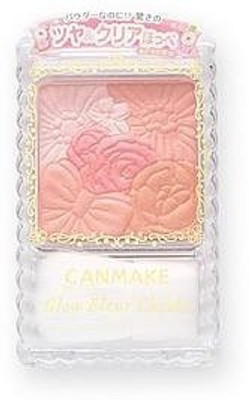 

Canmake Glow Fleur Cheeks, No. 01 Peach Fleura Beige, 1 Ounce(Brown)