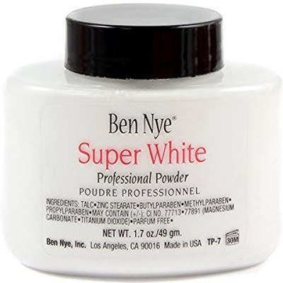 

Ben Nye Super White Translucent Face Powder 1.5 Oz Shaker Jar(White)