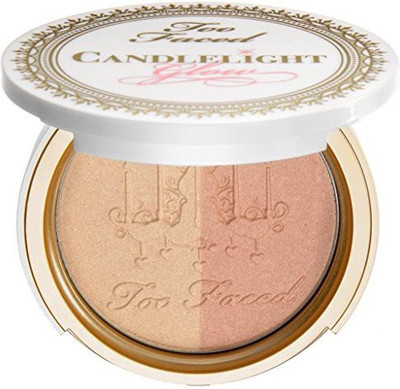 

Too Faced Candlelight Glow Highlighting Powder Duo Warm Glow.35Oz. Compact(Brown)
