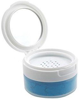 

Elandy 1 Pcs 50Ml 1.7Oz Portable Empty Refillable Powder Puff Box Make-Up Powder Container Holder Case Great For Loose Powder Blusher Finishing Powder Storage(White)(Blue)