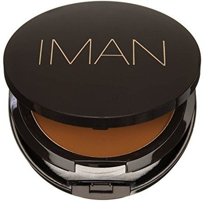

Iman Cosmetics Luxury Pressed Powder, Dark Skin, Earth Dark(Brown)