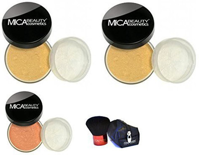 

Micabeauty 2X Mica Beauty Mf5 Cappuccino + Desert Dusk Blush + Wine Red Kabuki(Brown)