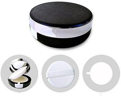 

Elandy Black Empty Portable Air Cushion Puff Container Dressing Case Powder Puff Box With Sponge And Mirror For Bb Cc Liquid Foundation Cream(Brown)