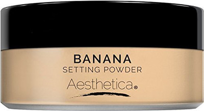 

Aesthetica Banana Loose Setting Powder - Flash Friendly Superior Matte Finish Highlighter & Finishing Powder - Includes Velour Puff(Brown)