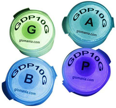 

Glomania 4 Color Set Glow In The Dark Pigment Powder 10G(Brown)