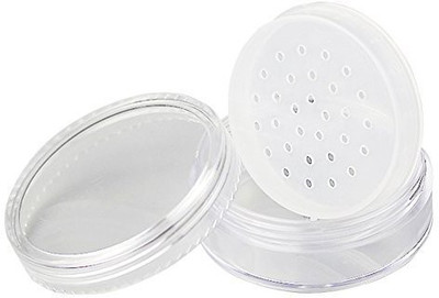 

Elandy 3 Pcs 20Ml Empty Transparent Plastic Foundation Make-Up Powder Puff Box Case Container Holder With Sifter Filter And Screw Cap--Great For Powder Blusher And Loose Powder(Brown)