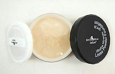 

Italiadeluxe Mineral Loose Setting Face Powder With Spf 20 - Translucent Setting Powder Foundation Makeup(Brown)
