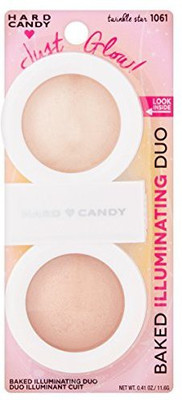 

Hard Candy Just Glow! Baked Illuminating Powder Duo, 1061 Twinkle Star, 0.41 Oz(Brown)