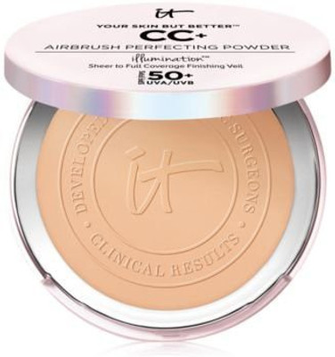 

It Cosmetics Your Skin But Better Cc+ Airbrush Perfecting Powder Illumination Spf 50+ Medium Tan(Brown)