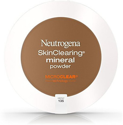 

Neutrogena Skin Clearing Mineral Powder, Chestnut 135, 0.38 Ounce(Brown)