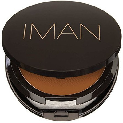 

Iman Cosmetics Luxury Pressed Powder, Dark Skin, Earth Medium(Brown)