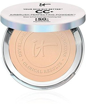 

It Cosmetics Your Skin But Better Cc+ Airbrush Perfecting Powder Spf 50+ Tan(Brown)