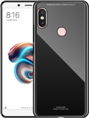 Case Creation Back Cover for Mi Redmi Note 5 Pro(Black, Waterproof)